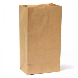 حقيبة ورقة كيس من الورق الغذاء براون المعاد تدويرها الفاخرة ورقة حقيبة تسوق سوبر ماركت